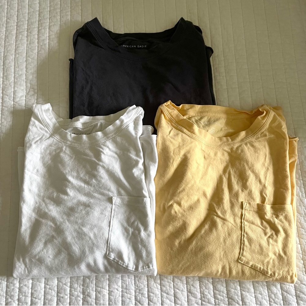 American Eagle oversized shirt bundle